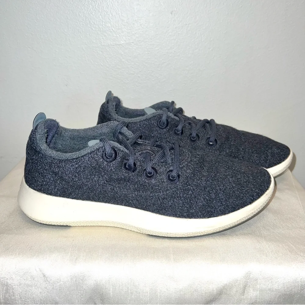Allbirds Mizzle Navy Blue Mens Sz 9 Running Shoes Athletic Walking Wool Sneakers